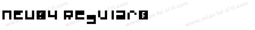 NEU-F4 Regular字体转换